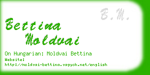 bettina moldvai business card